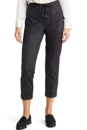 Wit & Wisdom Plaid Joggers